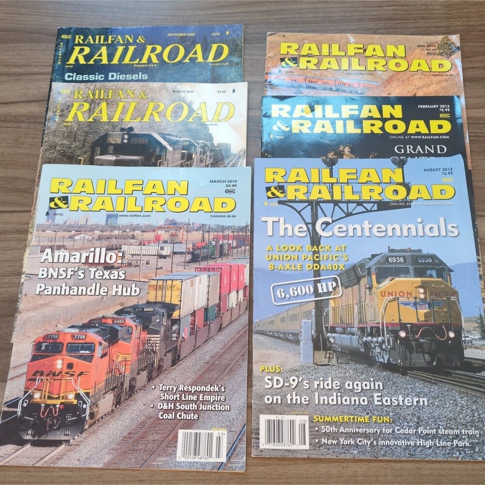 (6) Railfan And Railroad Magazines 2000-2013